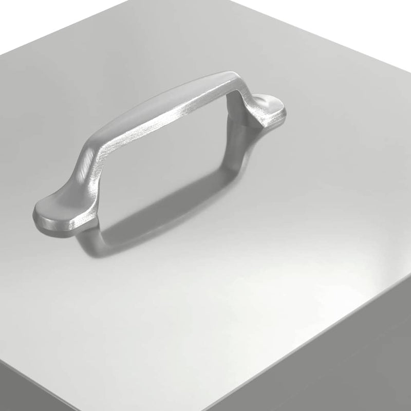 vidaXL Csirke Treadle Etető Ezüst 25 x 42 x 40 cm Horganyzott acél