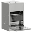 vidaXL Csirke Treadle Etető Ezüst 25 x 42 x 40 cm Horganyzott acél