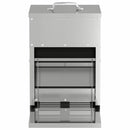 vidaXL Csirke Treadle Etető Ezüst 25 x 42 x 40 cm Horganyzott acél