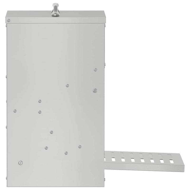 vidaXL Csirke Treadle Etető Ezüst 25 x 42 x 40 cm Horganyzott acél