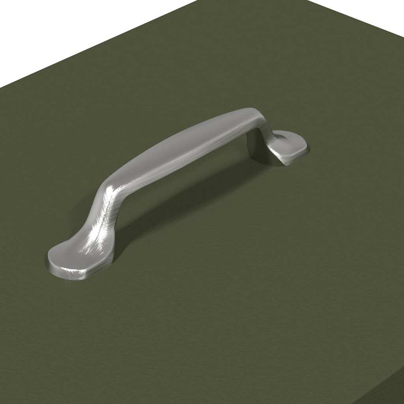 vidaXL Csirke Treadle Etető Olajzöld 25 x 42 x 40 cm