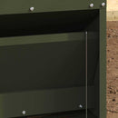 vidaXL Csirke Treadle Etető Olajzöld 25 x 42 x 40 cm