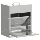 vidaXL Csirke Treadle Etető Ezüst 25 x 42 x 40 cm Horganyzott acél