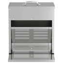 vidaXL Csirke Treadle Etető Ezüst 25 x 42 x 40 cm Horganyzott acél