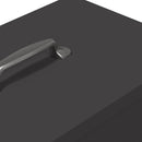 vidaXL Csirke etető Fekete 20 x 25 x 35 cm Hidegen Hengerelt Acél