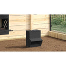 vidaXL Csirke etető Fekete 20 x 25 x 35 cm Hidegen Hengerelt Acél