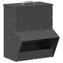 vidaXL Csirke etető Fekete 20 x 25 x 35 cm Hidegen Hengerelt Acél