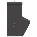 vidaXL Csirke etető Fekete 20 x 25 x 35 cm Hidegen Hengerelt Acél