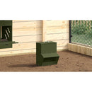 vidaXL Csirke etető Olajzöld 20 x 25 x 35 cm Hidegen Hengerelt Acél