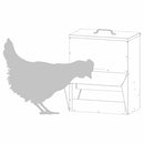 vidaXL Csirke etető Olajzöld 20 x 25 x 35 cm Hidegen Hengerelt Acél