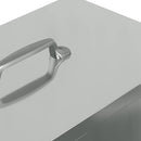 vidaXL Csirke etető Ezüst 20 x 25 x 35 cm Horganyzott acél