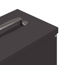 vidaXL Csirke etető Fekete 20 x 25 x 35 cm Hidegen Hengerelt Acél