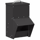 vidaXL Csirke etető Fekete 20 x 25 x 35 cm Hidegen Hengerelt Acél