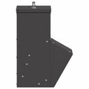 vidaXL Csirke etető Fekete 20 x 25 x 35 cm Hidegen Hengerelt Acél