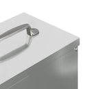 vidaXL Csirke etető Ezüst 20 x 25 x 35 cm Horganyzott acél