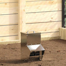 vidaXL Csirke etető Ezüst 20 x 25 x 35 cm Horganyzott acél