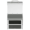 vidaXL Csirke etető Ezüst 20 x 25 x 35 cm Horganyzott acél