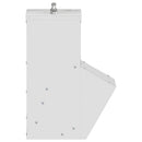 vidaXL Csirke etető Ezüst 20 x 25 x 35 cm Horganyzott acél