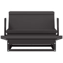 vidaXL Csirke Treadle Etető Fekete 50 x 40 x 29 cm