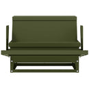 vidaXL Csirke Treadle Etető Olajzöld 50 x 40 x 29 cm