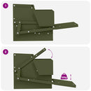 vidaXL Csirke Treadle Etető Olajzöld 50 x 40 x 29 cm