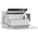 vidaXL Csirke Treadle Etető Ezüst 50 x 40 x 29 cm Horganyzott acél