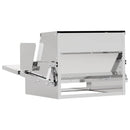 vidaXL Csirke Treadle Etető Ezüst 50 x 40 x 29 cm Horganyzott acél