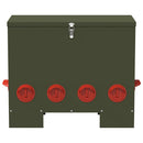 vidaXL Csirke etető 2 pcs Olajzöld 60.5 x 29 x 51 cm