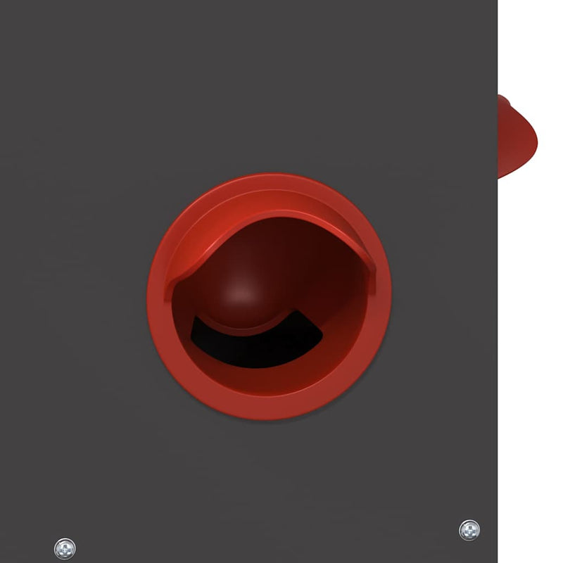 vidaXL Csirke etető 2 pcs Fekete 60.5 x 29 x 51 cm