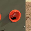 vidaXL Csirke etető 2 pcs Olajzöld 60.5 x 29 x 51 cm