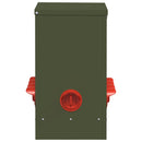 vidaXL Csirke etető 2 pcs Olajzöld 60.5 x 29 x 51 cm