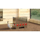 vidaXL Csirke etető 2 pcs Ezüst 60,5 x 29 x 51 cm Horganyzott acél