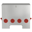 vidaXL Csirke etető 2 pcs Ezüst 60.5 x 29 x 51 cm Horganyzott acél