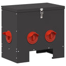 vidaXL Csirke etető 2 pcs Fekete 40,5 x 25 x 38 cm