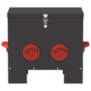 vidaXL Csirke etető 2 pcs Fekete 60.5 x 29 x 51 cm