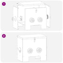 vidaXL Csirke etető 2 pcs Olajzöld 60.5 x 29 x 51 cm