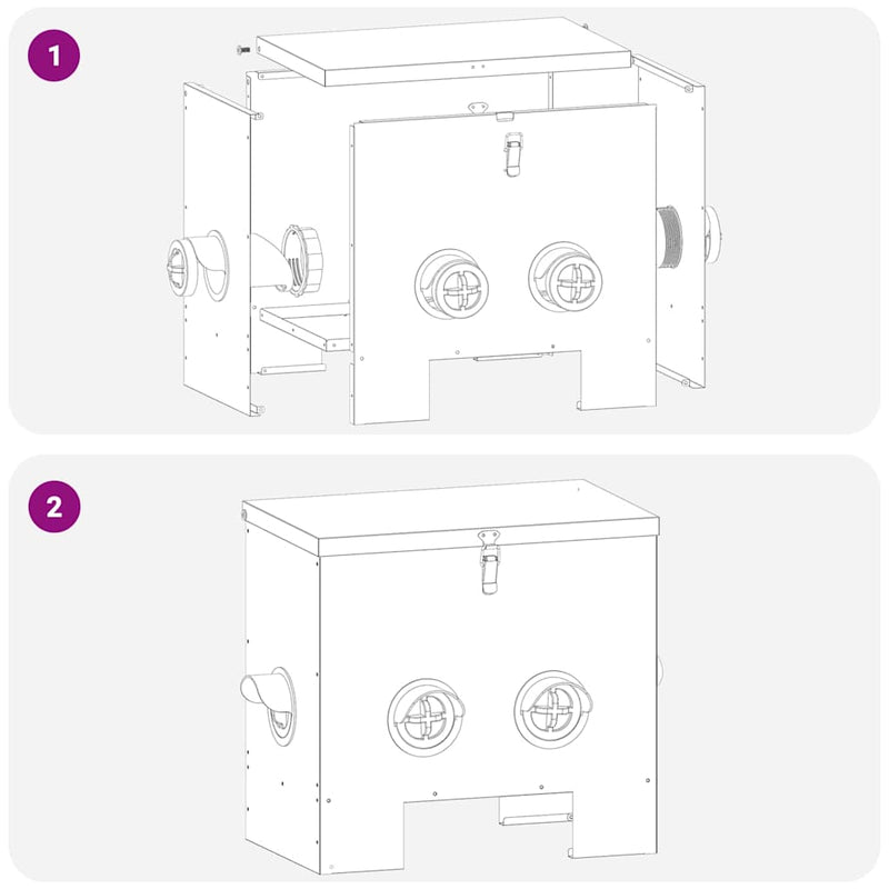 vidaXL Csirke etető 2 pcs Olajzöld 60.5 x 29 x 51 cm