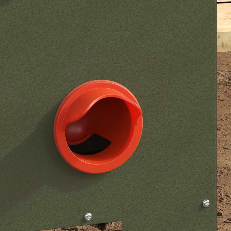 vidaXL Csirke etető 2 pcs Olajzöld 60.5 x 29 x 51 cm