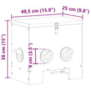 vidaXL Csirke etető 2 pcs Olajzöld 40,5 x 25 x 38 cm