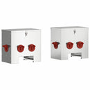 vidaXL Csirke etető 2 pcs Ezüst 60.5 x 29 x 51 cm Horganyzott acél