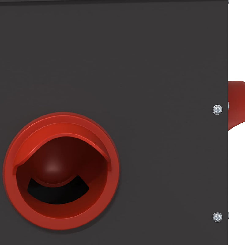 vidaXL Csirke etető 2 pcs Fekete 41,5 x 20,5 x 33 cm