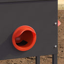 vidaXL Csirke etető 2 pcs Fekete 41,5 x 20,5 x 33 cm