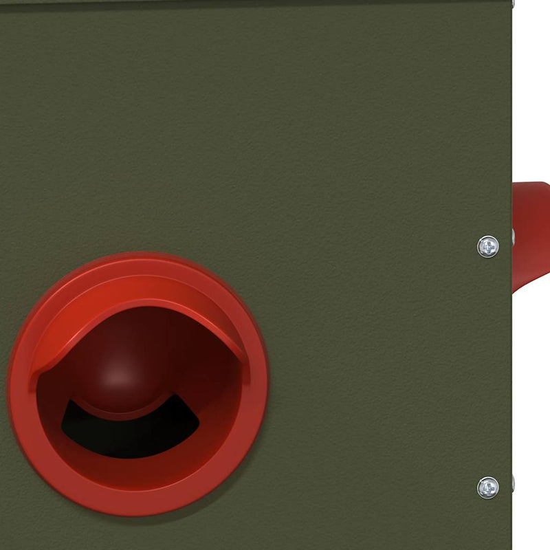 vidaXL Csirke etető 2 pcs Olajzöld 41,5 x 20,5 x 33 cm