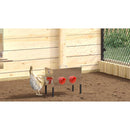vidaXL Csirke etető 2 pcs Ezüst 41,5 x 20,5 x 33 cm Horganyzott acél