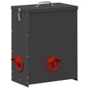 vidaXL Csirke etető 2 pcs Fekete 32,5 x 20,5 x 43 cm