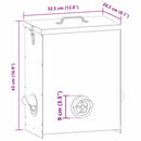 vidaXL Csirke etető 2 pcs Fekete 32,5 x 20,5 x 43 cm
