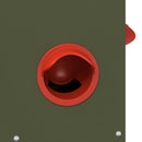 vidaXL Csirke etető 2 pcs Olajzöld 32,5 x 20,5 x 43 cm