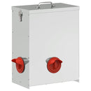 vidaXL Csirke etető 2 pcs Ezüst 32,5 x 20,5 x 43 cm Horganyzott acél