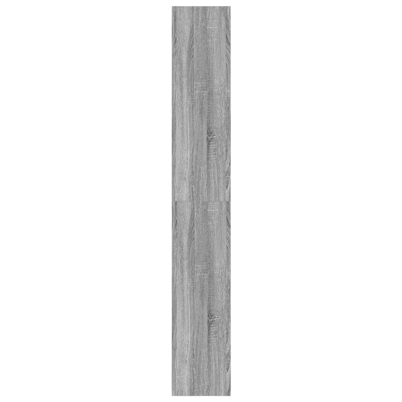 vidaXL Könyvszekrény polcokkal Szürke sonoma 80 x 30 x 198 cm Faanyag