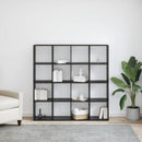 vidaXL Könyvespolc 16 szintes 137,5 x 29 x 137,5 cm Szerelt Fa
